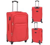 Eleganz Juego de 3 piezas de equipaje suave con ruedas, ligero y duradero Spinner Suitcase para viajes, compartimentos espaciales y ruedas suaves, perfecto para viajes domésticos e internacionales