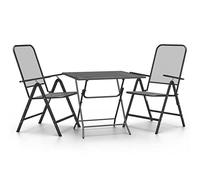 Eleganz Juego de comedor de jardín de metal expandido con revestimiento E, duradero y resistente a la intemperie, perfecto para terraza y jardín