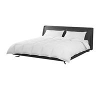 Eleganz Juego de edredón de 3 piezas con almohada, ropa de cama de plumas blancas para alérgicos, transpirable y regulador de la temperatura, comodidad para dormir premium para hotel y hogar