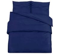 Eleganz Juego de ropa de cama de 200 x 200 cm, color azul marino, ligera, transpirable y de fácil cuidado, perfecto para alérgicos y comodidad de buenas noches