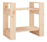 Eleganz Librería de madera maciza de pino 60 x 35 x 57 cm - Divisor de habitaciones para salón y oficina - Natural y duradera - Madera sin tratar para una decoración elegante