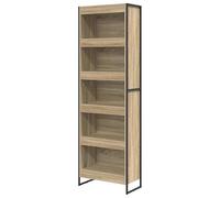 Eleganz Librería Sonoma de 2 piezas, 80 x 30 x 155 cm, de material de madera, sistema de estanterías estable para salón, oficina, ahorra espacio y es duradera