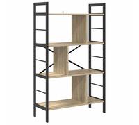 Eleganz Librería Sonoma Roble 75 x 30 x 123,5 cm de material de madera | Estable sistema de estanterías para salón, oficina y más | Ahorra espacio y duradero