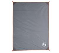 Eleganz Manta de picnic con piquetas, 205 x 155 cm, impermeable y resistente, para camping, playa y parque, poliéster 190T con revestimiento de poliuretano, gris y naranja