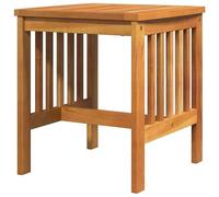 Eleganz Mesa auxiliar de madera maciza de acacia, mesa de jardín natural para terraza y balcón, duradera y resistente a la intemperie, ideal para muebles de exterior