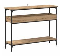 Eleganz Mesa consola de madera de roble - 100 x 29 x 75 cm - Mesa estrecha para pasillo, salón o cocina - Consola estable y duradera con diseño moderno