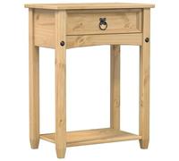 Eleganz Mesa consola de madera maciza de pino con acabado en cera de miel - 55x35x73 cm - Escritorio de salón rústico o aparador para espacios pequeños