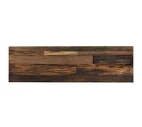 Eleganz Mesa consola de madera maciza reciclada con patas de acero con recubrimiento en polvo, 120 × 35 × 76 cm, perfecta para espacios pequeños y una vida sostenible