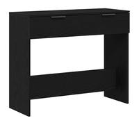 Eleganz Mesa consola de roble negro, 90 x 36 x 75 cm, de madera y tablero de fibra de densidad media, diseño delgado para pasillo, salón o cocina, consola estable y duradera para espacios pequeños