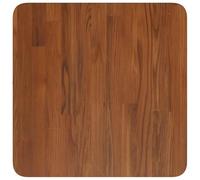 Eleganz Mesa cuadrada de roble macizo, 40 x 40 x 2,5 cm, color marrón oscuro y tratado, tablero de mesa de alta calidad para cocina, salón u oficina, duradero y elegante