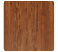 Eleganz Mesa cuadrada de roble macizo, 60 x 60 x 2,5 cm, color marrón oscuro, tratada para cocina, salón y oficina, duradera y elegante
