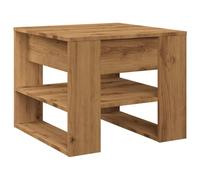 Eleganz Mesa de centro de madera, 55,5 x 55 x 45 cm, moderna mesa de salón para espacios pequeños, duradera y elegante, ideal para familias y comunidades