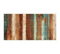 Eleganz Mesa rectangular de 60 x 120 cm de madera maciza recuperada, mesa rústica para cocina, salón o jardín, duradera y sostenible