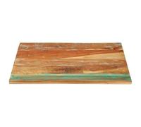 Eleganz Mesa rectangular de 70 x 80 cm de madera maciza recuperada, mesa rústica para cocina, salón o jardín, duradera y sostenible