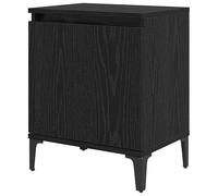 Eleganz Mesita de noche con aspecto de roble negro, 40 x 30 x 50 cm, moderna mesa auxiliar de madera para dormitorio, habitación de invitados y salón, ahorra espacio y es estable