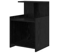 Eleganz Mesita de noche con aspecto de roble negro, 40 x 35 x 60 cm, material de madera, moderna y estable, perfecta para dormitorios y habitaciones de invitados, ahorra espacio y es duradera