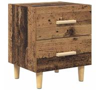 Eleganz Mesita de noche de madera de 40 x 35 x 47,5 cm - Elegante armario de cama con aspecto de madera antigua para dormitorios y habitaciones de invitados - Ahorra espacio y es duradero