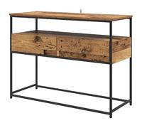 Eleganz Mesita de noche de madera envejecida 100 x 40 x 75 cm - Cómoda de madera para dormitorio y salón - elegante y ahorra espacio