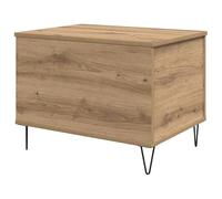 Eleganz Mesita de noche de roble Artisan, 60 x 44,5 x 45 cm, hecha de madera, moderna mesa de centro para salón y dormitorio, duradera y elegante