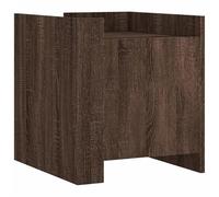 Eleganz Mesita de noche marrón con aspecto de roble 45 x 50 x 50 cm, mesa auxiliar moderna de material de madera, ideal para dormitorios y salones, cómoda estable y duradera