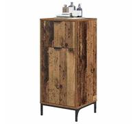Eleganz Mueble de baño con cajones de madera recuperada - 39,5 x 36 x 88 cm - Elegante y práctico para juegos de muebles de baño - Material de madera y metal - Ahorra espacio y es duradero