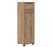 Eleganz Mueble de baño con estante de madera de roble Artisan, 30,5 x 30 x 101 cm, elegante juego de muebles de baño para más espacio y orden