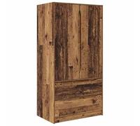 Eleganz Mueble de baño de madera recuperada de 79,5 x 49 x 156 cm - Moderno armario de baño de madera, espacio para toallas y artículos de aseo - Elegante y práctico para cualquier cuarto de baño