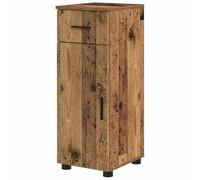 Eleganz Mueble de baño de madera vieja, 30 x 35 x 80 cm, estantería de madera para almacenamiento de baño, aspecto rústico y ahorro de espacio, resistente al agua