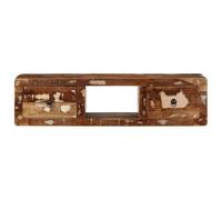 Eleganz Mueble de pared para TV de madera maciza recuperada, 100 x 32 x 25 cm, sistema de estanterías para salón, duradero y respetuoso con el medio ambiente, solución que ahorra espacio para espacios