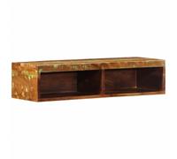 Eleganz Mueble de pared para TV de madera maciza recuperada, 80 x 30 x 19 cm, sistema de estanterías sostenible para salón, resistente y duradero