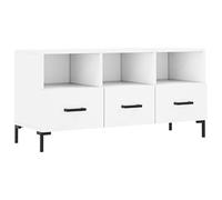 Eleganz Mueble para TV blanco 102 x 36 x 50 cm de material de madera - Moderno altavoz para salón y teatro en casa - elegante y ahorra espacio