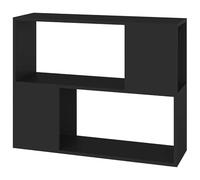 Eleganz Mueble para TV negro, 80 x 24 x 63 cm, sistema de estanterías de madera para salón, almacenamiento estable para TV y medios, diseño moderno