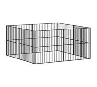 Eleganz Parque para perros 8 piezas, de acero galvanizado, caño robusto y duradero para perros, ideal para jardín y rueda libre