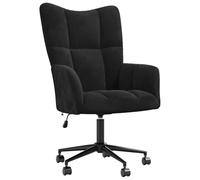 Eleganz Sillón otomano de terciopelo negro - Taburete moderno para salón y dormitorio, extra cómodo con funda de alta calidad, ahorra espacio y elegante