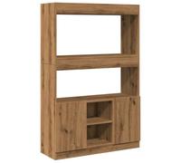 Eleganz Sistema de estantería de madera de roble Artisan, 92 x 33 x 140 cm, ahorra espacio y elegante para salón y dormitorio