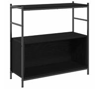 Eleganz Sistema de estantería negro en aspecto de roble 80 x 30 x 78,5 cm - Material de madera de alta calidad para salón, oficina o cocina - Estantería estable y duradera