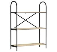 Eleganz Sistema de estanterías de roble Sonoma 80 x 30 x 109 cm - Estantería de madera de alta calidad para salón, cocina u oficina - Estantería estable para libros, decoración y más