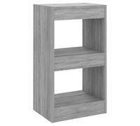 Eleganz Sistema de estanterías Sonoma gris 40 x 30 x 72 cm de material de madera - Divisor de habitaciones y estantería para salón, oficina en casa - Almacenamiento estable y distribución del espacio