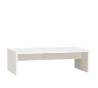 Eleganz Soporte para monitor de madera maciza de pino, 50 x 27 x 15 cm, estable y natural, para altavoces, salón y oficina, aspecto de madera de alta calidad, ahorra espacio y duradero