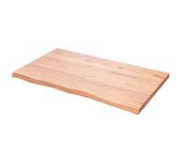 Eleganz Tablero de madera de roble macizo 100 x 60 cm - Natural y duradero para cocina, salón u oficina - Tratado con barniz para una durabilidad óptima