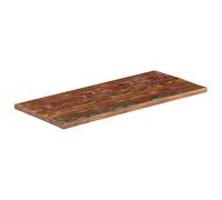 Eleganz Tablero de madera maciza de 100 x 60 x 1,5 cm, rectangular, mesa rústica para cocina, salón o jardín, duradera y natural, combinación de colores para singularidad