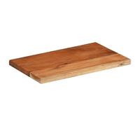 Eleganz Tablero de mesa de madera maciza de acacia, 50 x 30 x 2,5 cm, superficie natural, rectangular y duradera para cocina, salón u oficina