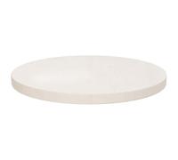 Eleganz Tablero de mesa de madera maciza de pino, diámetro 40 x 2,5 cm, tablero redondo blanco para cocina, salón y balcón, natural y duradero