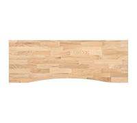 Eleganz Tablero de mesa de roble macizo 140 x 50 x 2,5 cm | sin tratar y pulido fino | robusto escritorio para oficina en casa y oficina