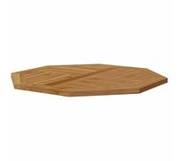 Eleganz Tablero de mesa octogonal de 90 x 90 x 2,5 cm de madera de teca maciza. Pintura a base de agua de alta calidad para interior y exterior. Duradero y fácil de limpiar