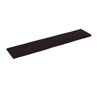 Eleganz Tablero de roble macizo de 180 x 40 cm con superficie oscura - Borde rústico para elegantes mesas de comedor e islas de cocina