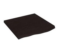 Eleganz Tablero de roble macizo de 60 x 60 x (2-4) cm, color marrón oscuro, tablero de alta calidad de madera de roble macizo con superficie oscura, duradero y elegante para cocina, comedor u oficina