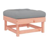 Eleganz Taburete de jardín con cojín de madera de Douglas maciza, natural y duradero para patio y jardín, sin tratar y respetuoso con el medio ambiente