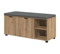 Eleganz Taburete de tocador Uni de roble Artisan, 100 x 38 x 46 cm, elegante taburete con cojín para dormitorio y salón, robusto y cómodo, complemento perfecto para tu hogar