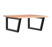 Eleganz Tapa de lavabo con soporte de acero y madera de roble macizo, conjunto de muebles de baño para lavabo, duradero y respetuoso con el medio ambiente con barniz